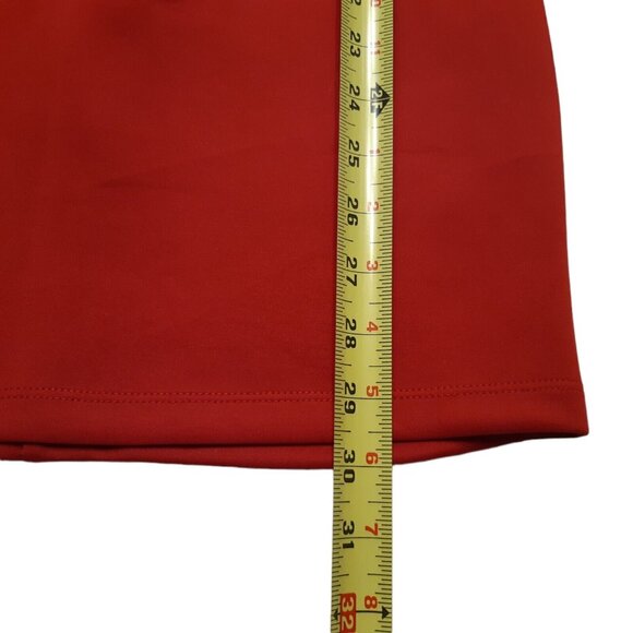 Forever 21 Dress Womens Juniors Small Red Peplum Short Sleeveless Ruffle Stretch - Picture 6 of 14